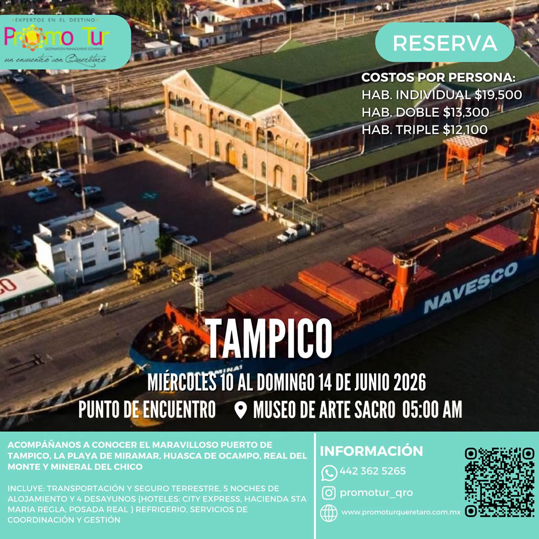 Viaje cultural y turístico a Tampico